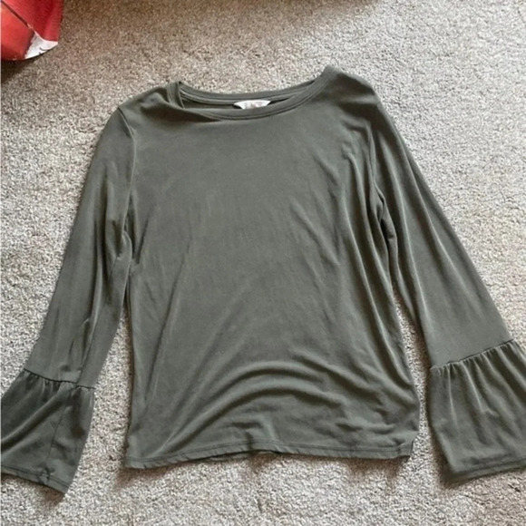 Cape Juby, Army Green Blouse, Size Med, Excellent Condition - Picture 1 of 3